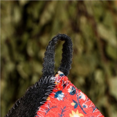 Шапка для бани и сауны «Хозяин бани», полиэфир, шерсть