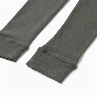 Кальсоны мужские термо, цвет хаки, р-р 60