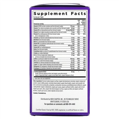 New Chapter, One Daily Prenatal Multivitamin, 30 Tablets
