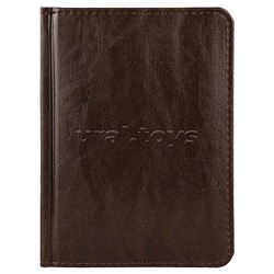 Ежедневник А6, 128л. недатир. "EVERYDAY CHRONICLES - BORDEAUX" кожзам (темно-коричневый)