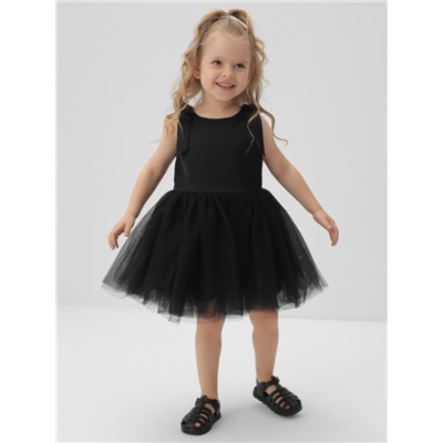 Платье нарядное для девочки MINAKU: PartyDress, рост 122-128 см, чёрное