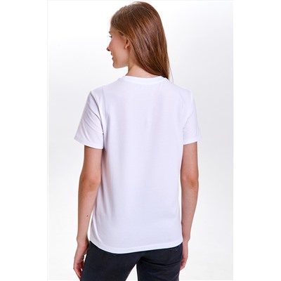Фуфайка (футболка) жен CRAZY GETUP SS22GJ808A Family t-shirts белый