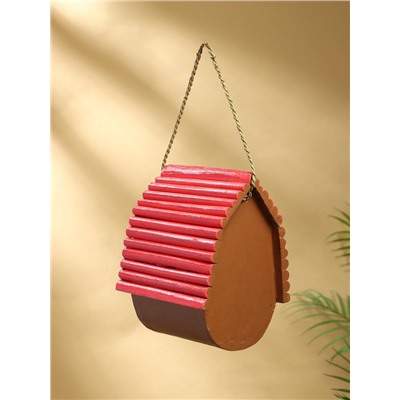 Подвесной декор «Скворечник», 23×15×18 см, дерево, красно-коричневый