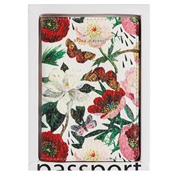 Обложка для паспорта "FLORA.Пионы" кожзам 3-620/02 Bruno Visconti