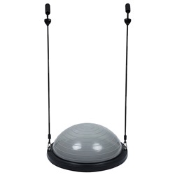 Полусфера BOSU гимнастическая ONLYTOP, с насосом, 46×20 см, серая