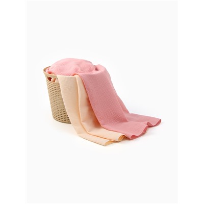 Пелёнки муслиновые «Крошка Я» Strawberry cream, 130×100 см, набор 2 шт., хлопок 100%