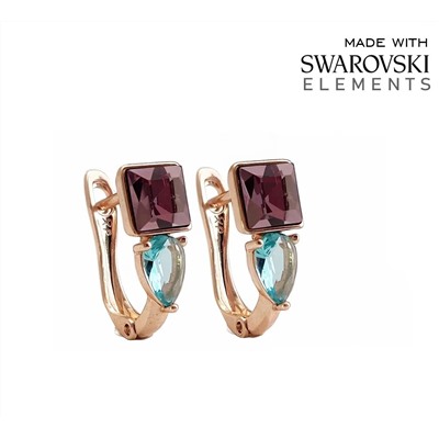 Серьги с кристаллами Swarovski