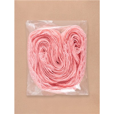 Кружево на сетке, 50 мм, 11±1 м, нежно-розовое