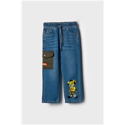 Брюки текстильные джинсовые для мальчиков PLAYTODAY, 1240783