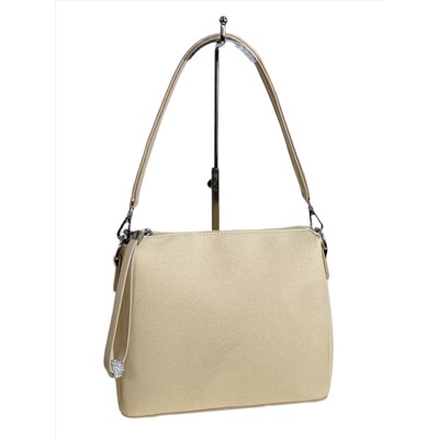 Женская сумка из искусственной кожи, цвет молочный