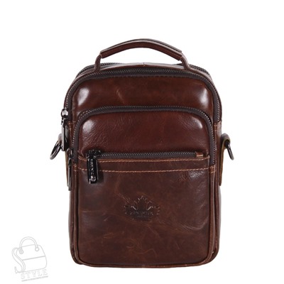 Сумка мужская кожаная 99775Z brown Zinimsk