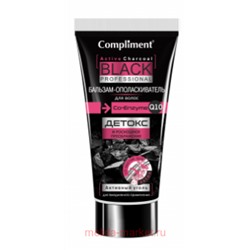 Compliment Black Professional Бальзам-ополаскиватель для волос Активный уголь+Co-Enzyme 200мл(срок до 10.25)