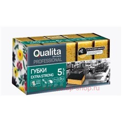 QUALITA Губки кухонные Extra Strong 5 шт