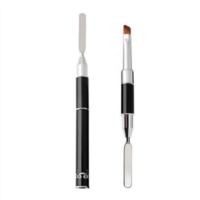 Kristaller Кисть со шпателем для полигеля / КР-03 12412