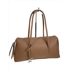 Женская сумка из искусственной кожи, цвет коричневый