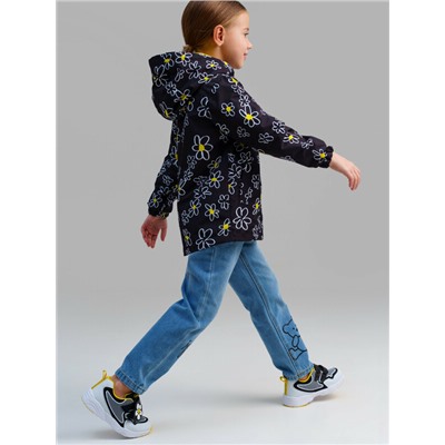 Куртка текстильная с полиуретановым покрытием для девочек (ветровка)