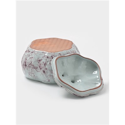 Горшок для запекания Борисовская керамика «Тыква», 2.4 л, серый