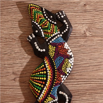 Панно декоративное «Ящерица геккон», 24×7.5×1 см, МИКС