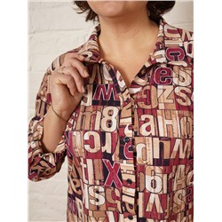 Церри - рубашка бордовый