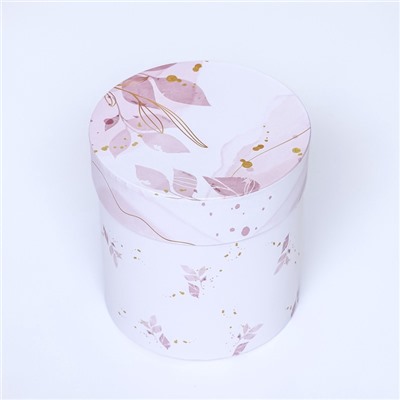 Набор круглых подарочных коробок 5 в 1 «Нежный образ», 20×20 -14×14 см