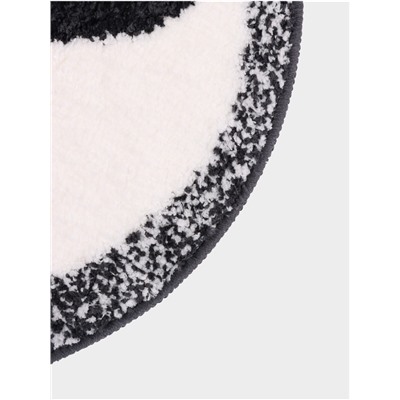 Коврик Доляна Kitty, 55×64 см, ворс 1 см, микрофибра, серо - белый