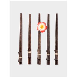 Палочки китайские «Сиреневый цветок», 5 пар, 23×8×2 см, кокос