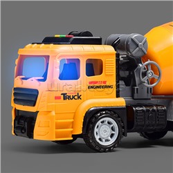 Машина "Бетономешалка" (свет, звук) в коробке