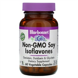 Bluebonnet Nutrition, Изофлавоны сои без ГМО, 60 капсул на растительной основе