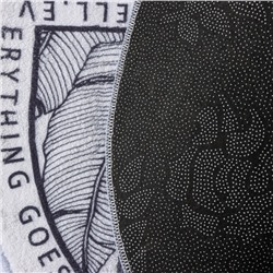 Коврик для дома SAVANNA Everything goes well, 40×60 см, белый