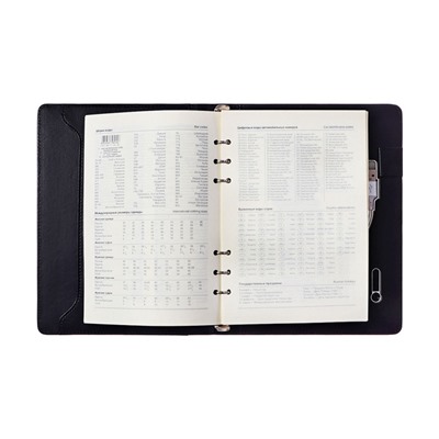 Органайзер на кольцах,ПВХ,А5,140 л, клетка,с ручкой,подар. короб,флешка,зарядка Серый