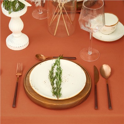 Скатерть Этель Kitchen 150×110 см, цвет оранжевый, 100% хлопок, саржа 220 г/м²