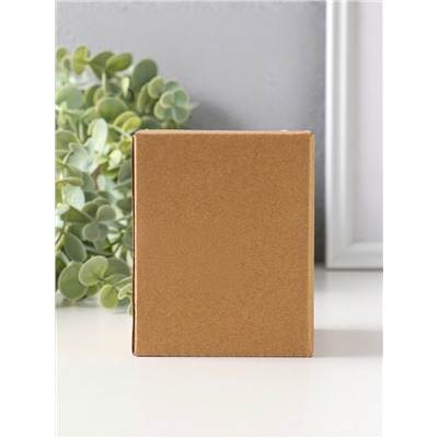 Шкатулка для украшений керамика с золотой линией «Королевская пешка», с крышкой, 7×7×8.5 см