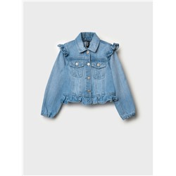 Куртка текстильная джинсовая для девочек