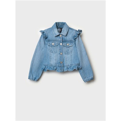 Куртка текстильная джинсовая для девочек