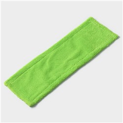 Насадка для плоской швабры «Доляна», 40×10 см, микрофибра, 60 г, зелёная