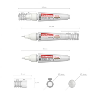 Корректор-ручка  4мл "Экстра" 55987 ErichKrause