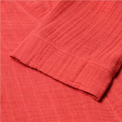 Халат женский муслиновый LoveLife, размер 42-44, хлопок, 4-сл, 235 г/м²