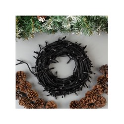 Гирлянда «Нить» 20 м, IP44, тёмная нить, 200 LED, свечение белое, 8 режимов, 220 В