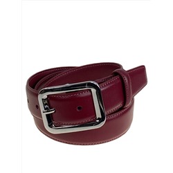 Ремень женский из натуральной кожи, цвет бордовый