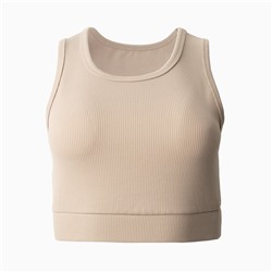 Топ спортивный женский MINAKU, бежевый, размер 44