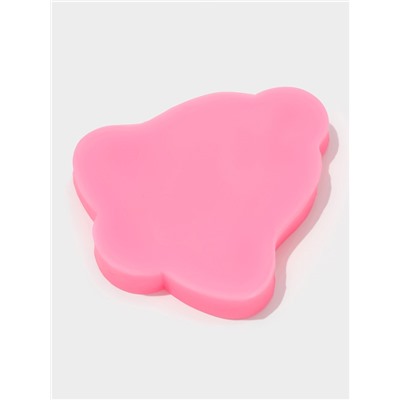Молд для заливки новогодний «Колокольчик оленя», силикон, 10×9×1.5 см, розовый