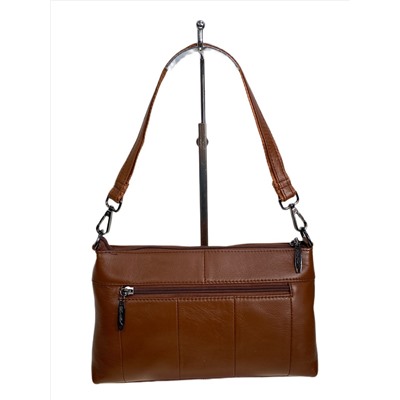 Женская сумка из натуральной кожи, цвет  рыжий