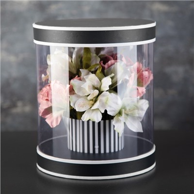 Коробка подарочная для цветов и букетов, 22×22×26 см