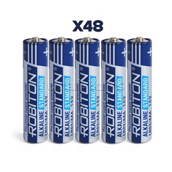 Батарейки алкалиновые ROBITON STANDARD LR03 SR3 (48шт.)