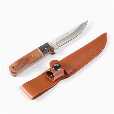 Подарочный набор 4 в 1 «Лучший рыбак»: 3 рюмки для водки по 50 мл, нож, бронза