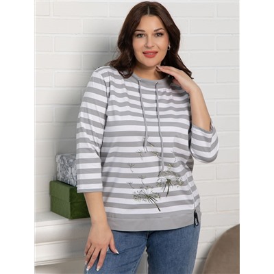 Блуза Кэролл (серая) Б15543-20М