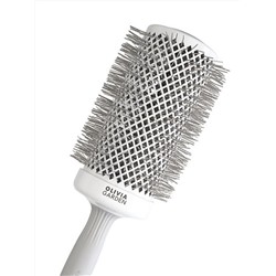 Olivia Garden Термобрашинг для укладки волос / Expert Blowout Speed XL Wavy Bristles White & Grey, 65 мм, бело-серый 24347