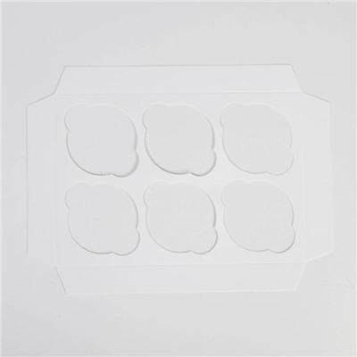 Коробка для капкейка «Новый год: серебро», 23×16×10 см