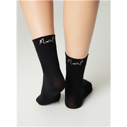 Полиамидные CONTE FANTASY Матовые носки с сияющей термоаппликацией Moment