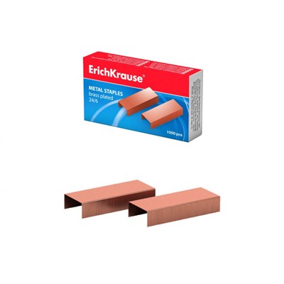 Скобы №24/6 1000шт медные 7143 ErichKrause